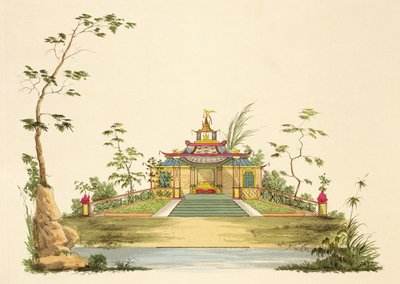 Progetto per un tempio cinese, c.1810 da G. Landi
